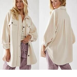 Free People Rubycream button up jacket
